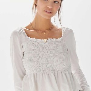 Truly madly deeply smocked top